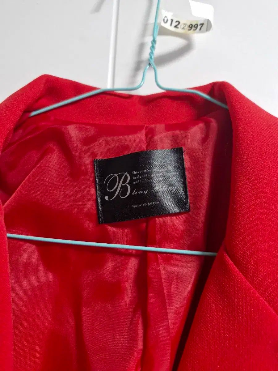 赤 レディース ブレーザー ジャケット ズボン セット 55