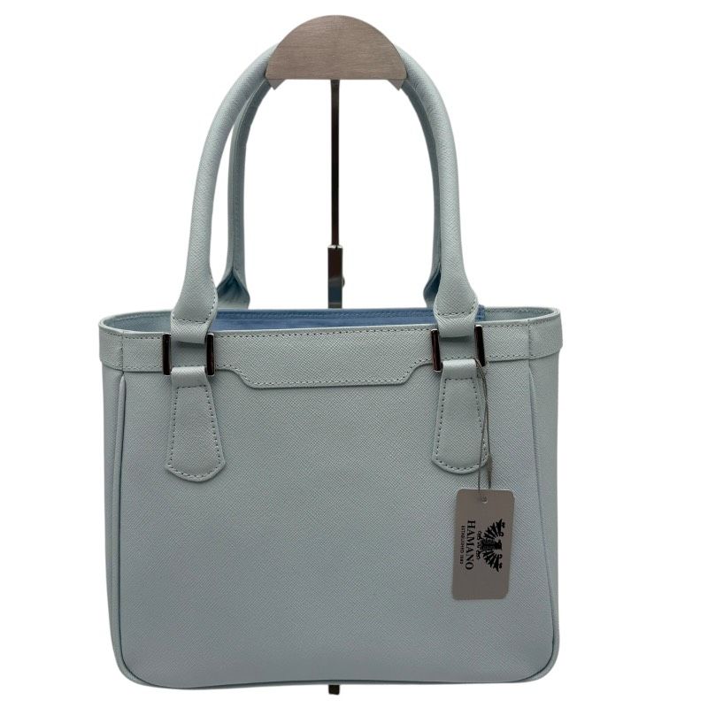 濱野皮革工藝 HAMANO ポトフ ミニ ライトブルー 水色 ハンドバッグ ハマノ