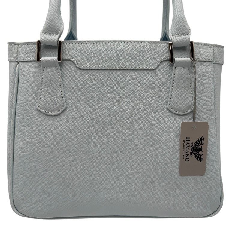 濱野皮革工藝 HAMANO ポトフ ミニ ライトブルー 水色 ハンドバッグ ハマノ