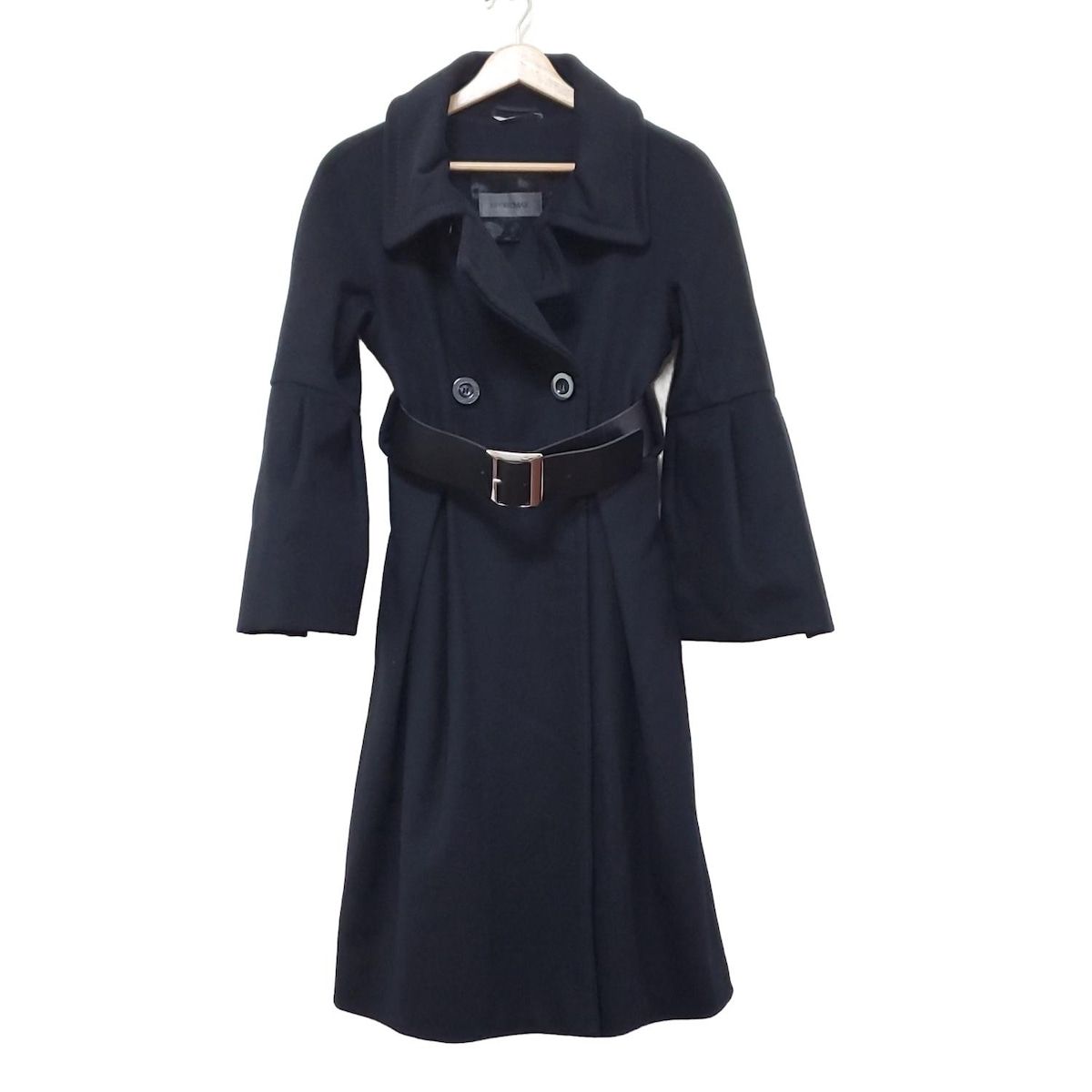 SPORTMAX スポーツマックス コート サイズJ 38 レディース - 黒 長袖 秋 冬