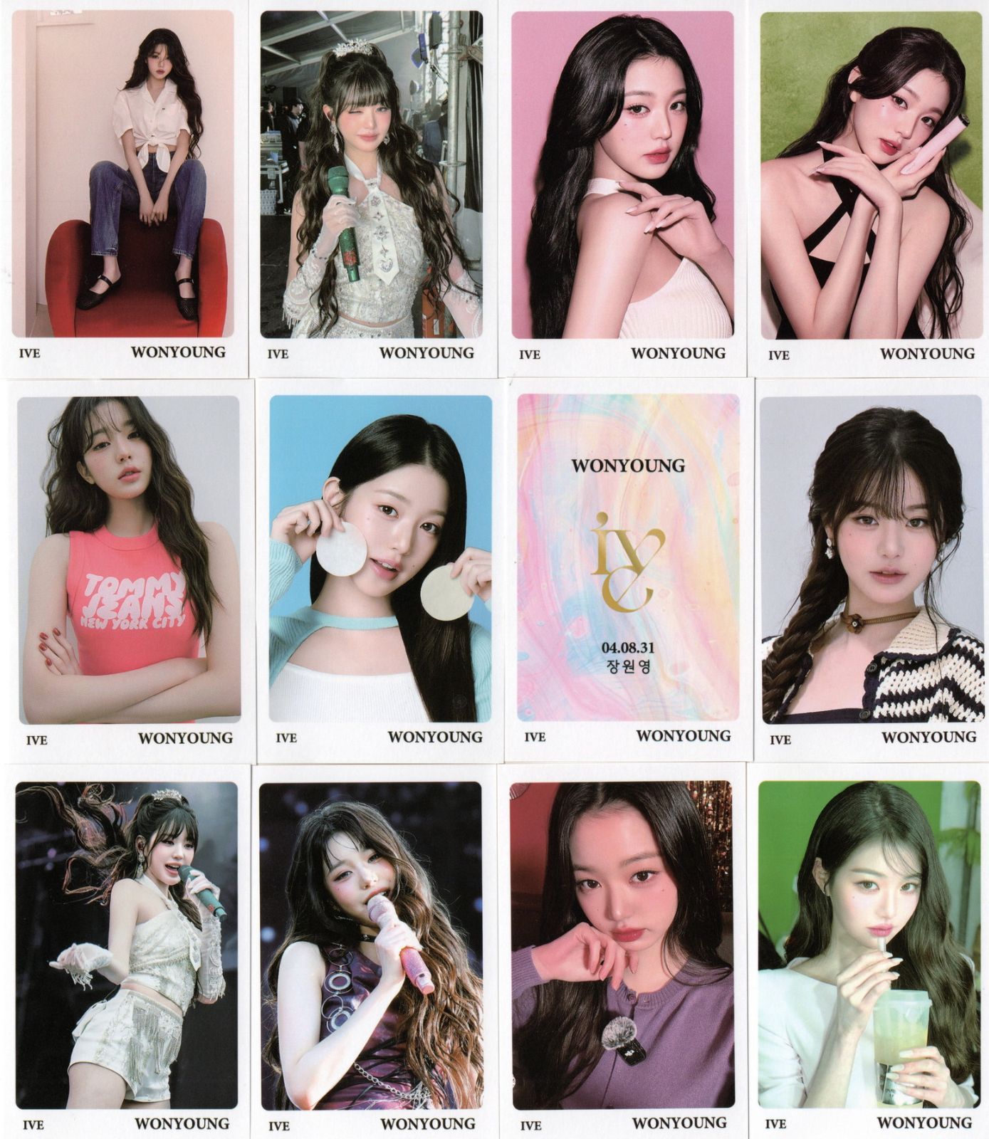 IVE アイブ ウォニョン グッズ フォトメッセージカード 56枚 トレカ