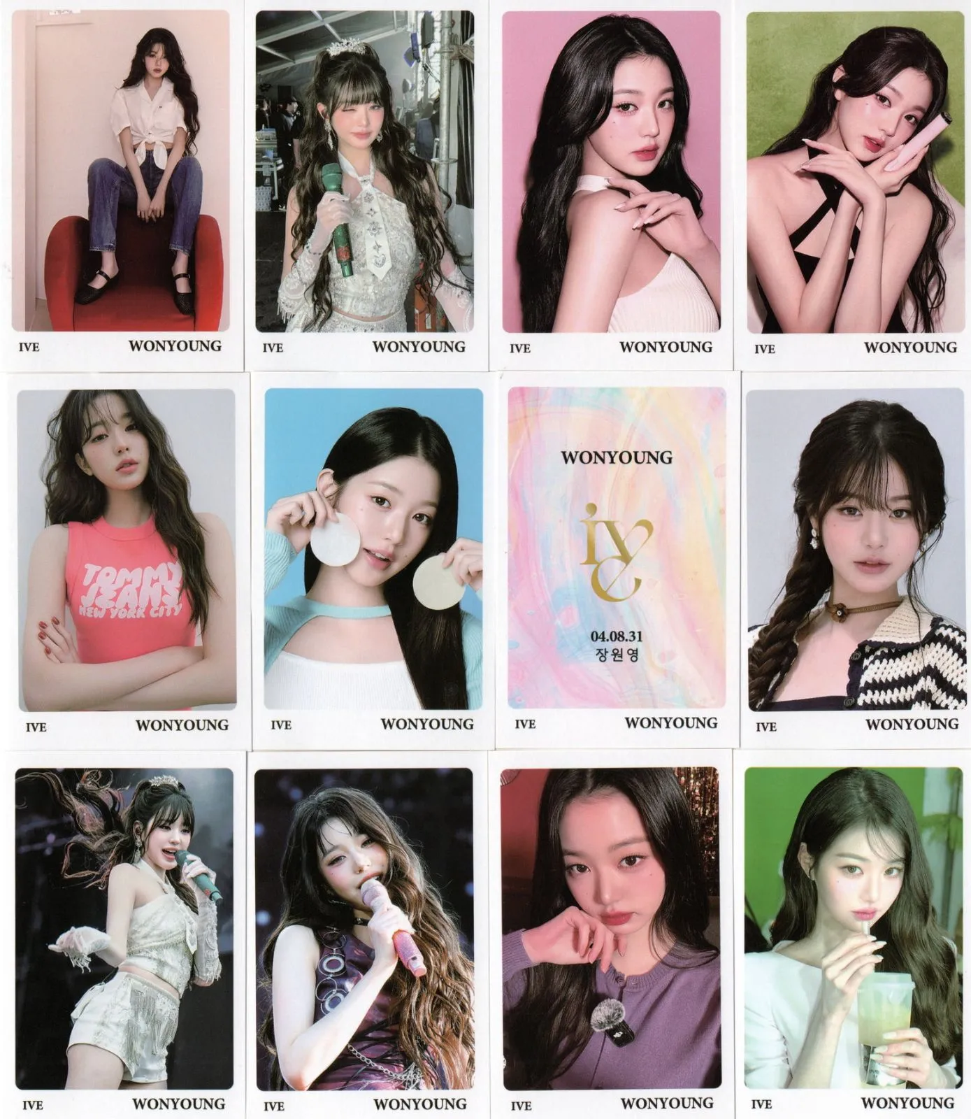 IVE アイブ ウォニョン グッズ フォトメッセージカード 56枚 トレカ