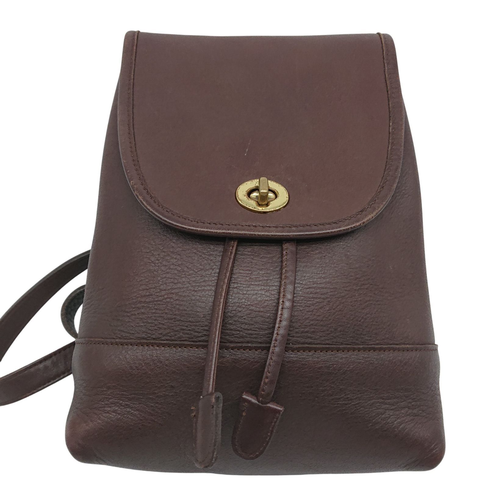 コーチ バックパック リュック ターンロック ダークブラウン