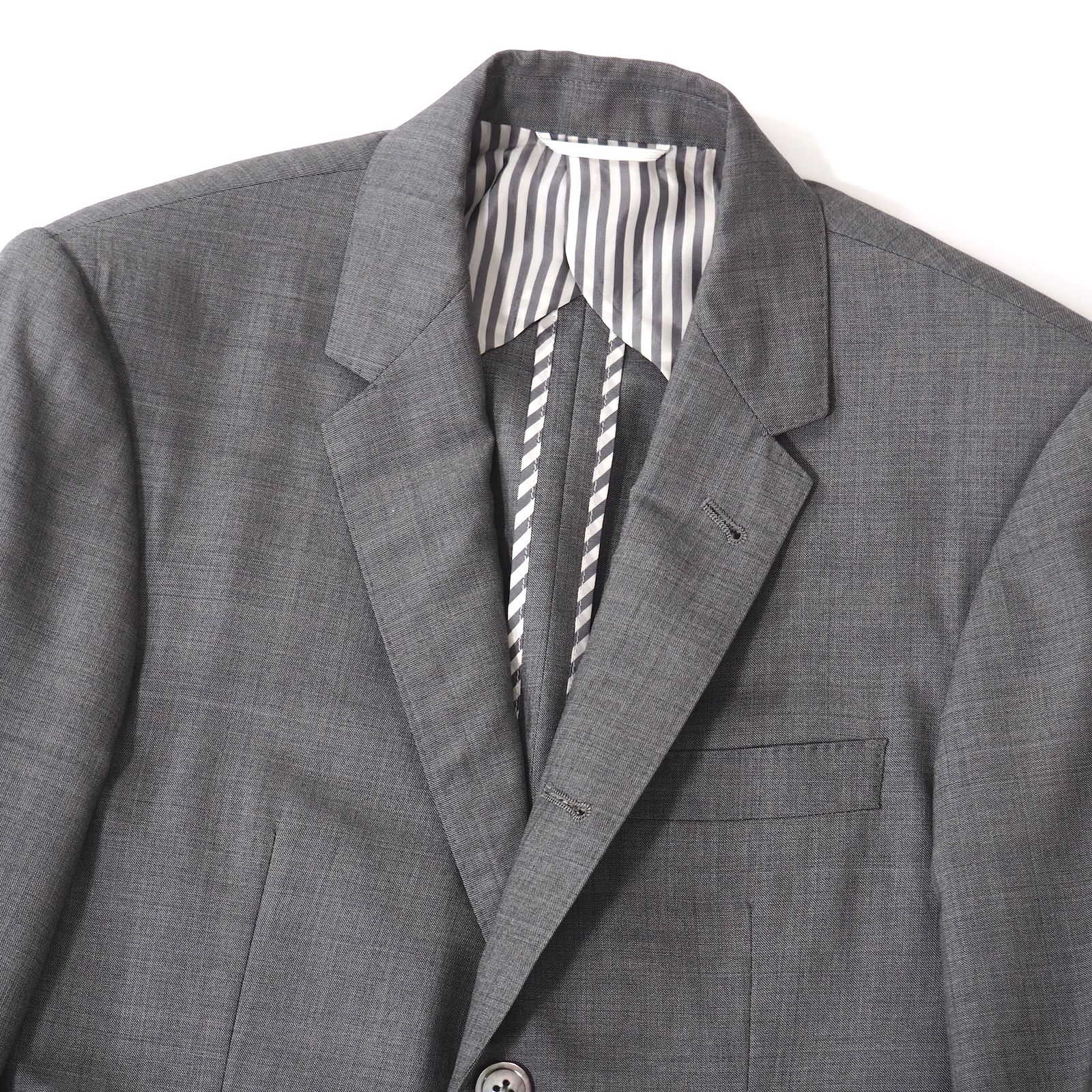トムブラウン THOM BROWNE ウール シルク スーツ ジャケット パンツ 0 グレー メンズ 5-YJ003