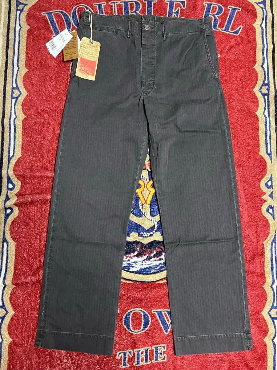 RRL ヘリンボーン フィールド ブラック パンツ ダブルアールエル