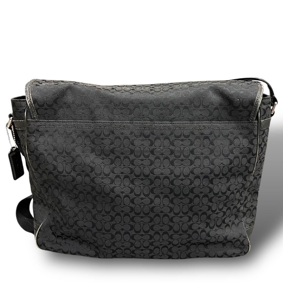 COACH コーチ ビジネスバッグ メッセンジャー シグネチャー柄 A4収納