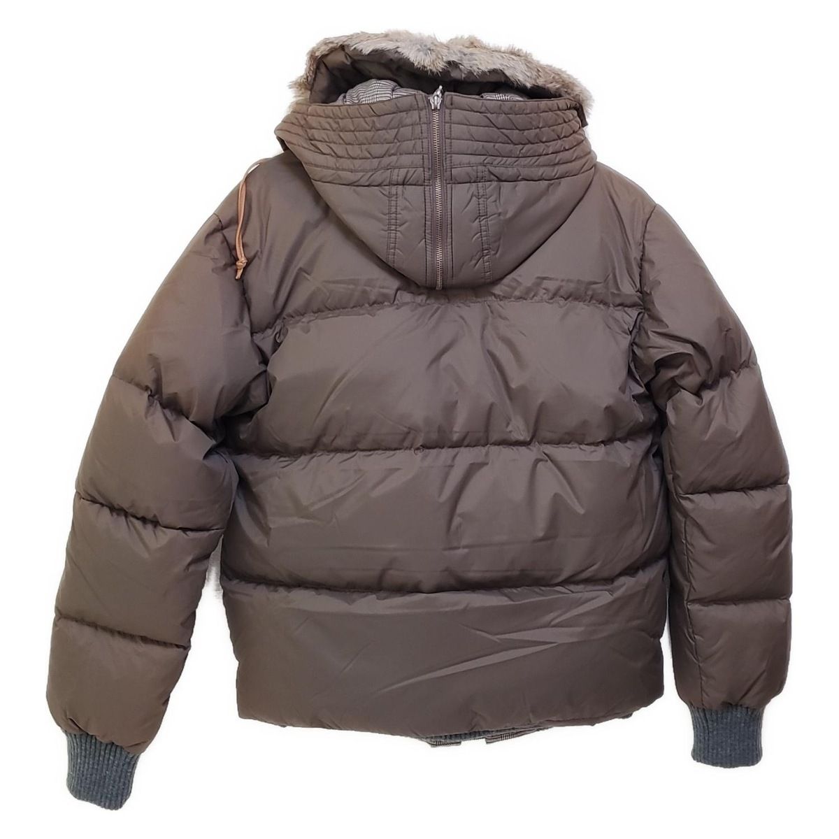 JUST cavalli ジャストカヴァリ コート サイズ44 L レディース - グレーベージュ×ブラウン 長袖 冬