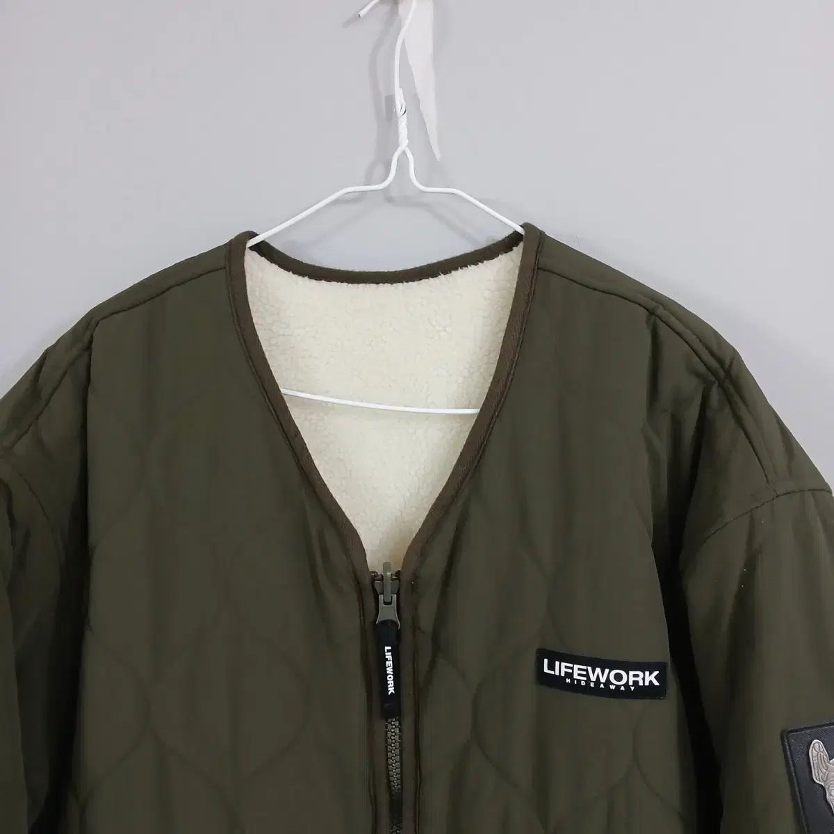 ライフワーク キルティング リバーシブル アウター 実寸105