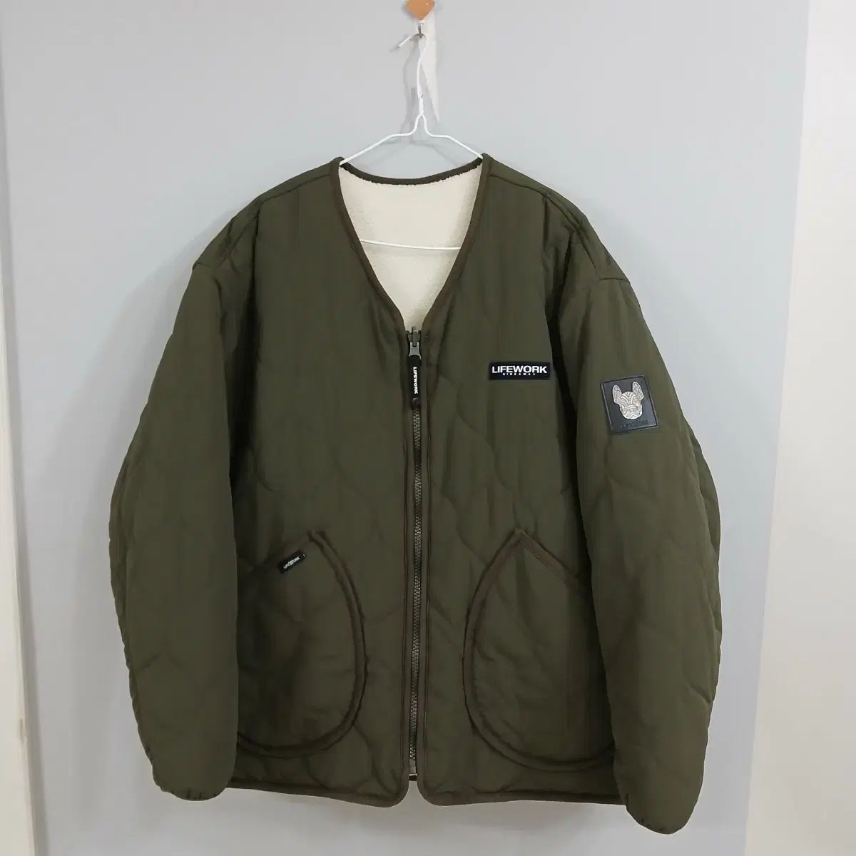 ライフワーク キルティング リバーシブル アウター 実寸105