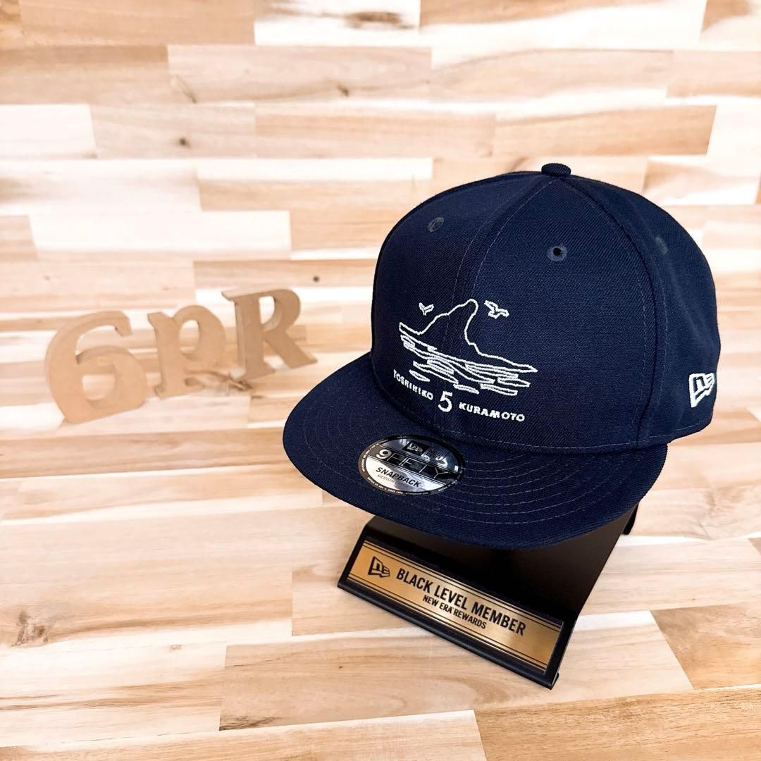 激 ニューエラ×倉本寿彦 プロデュース コラボ キャップ ベイスターズ紺ネイビー×白ホワイト 9FIFTY 横浜DeNA