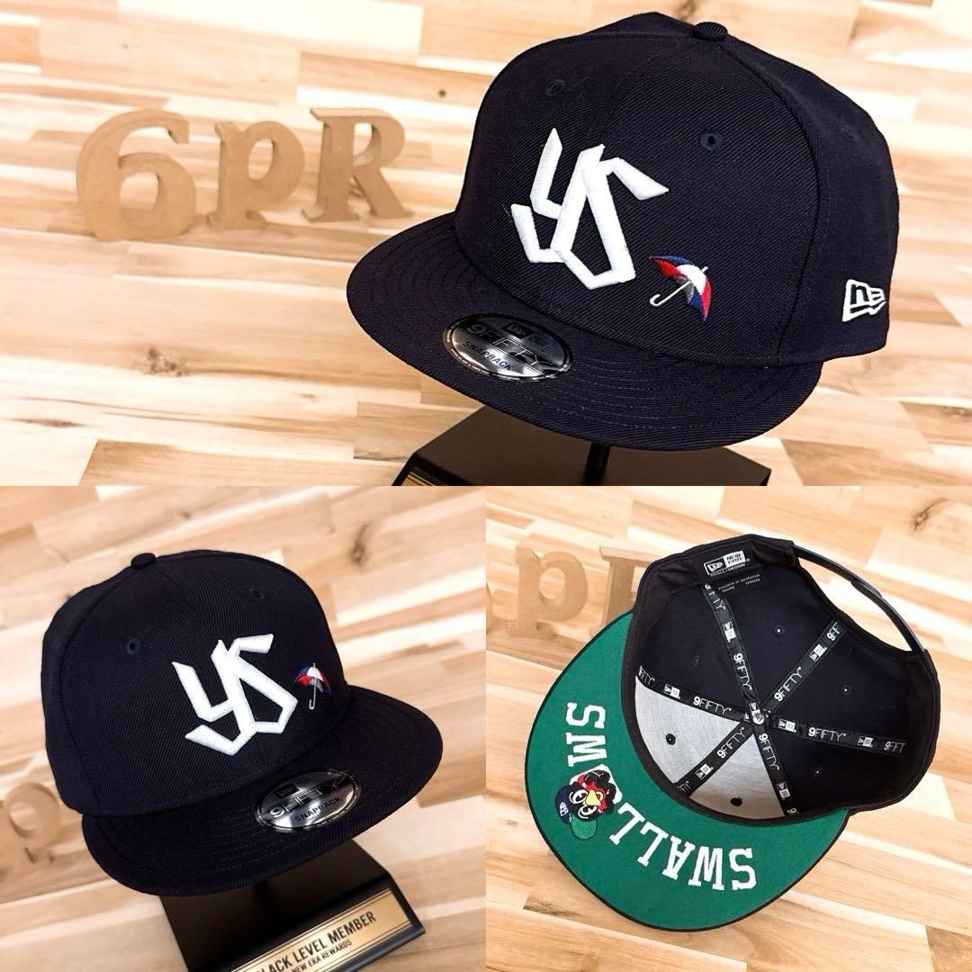 激 ニューエラ×ヤクルトスワローズ コラボ つば九郎 キャップ 紺ネイビー YS立体3D刺繍 9FIFTY ヤクルト