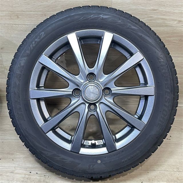 ハスラー 等 GRASS 4.5-15+45 4H100 2022年製 ブリヂストン VRX2 165