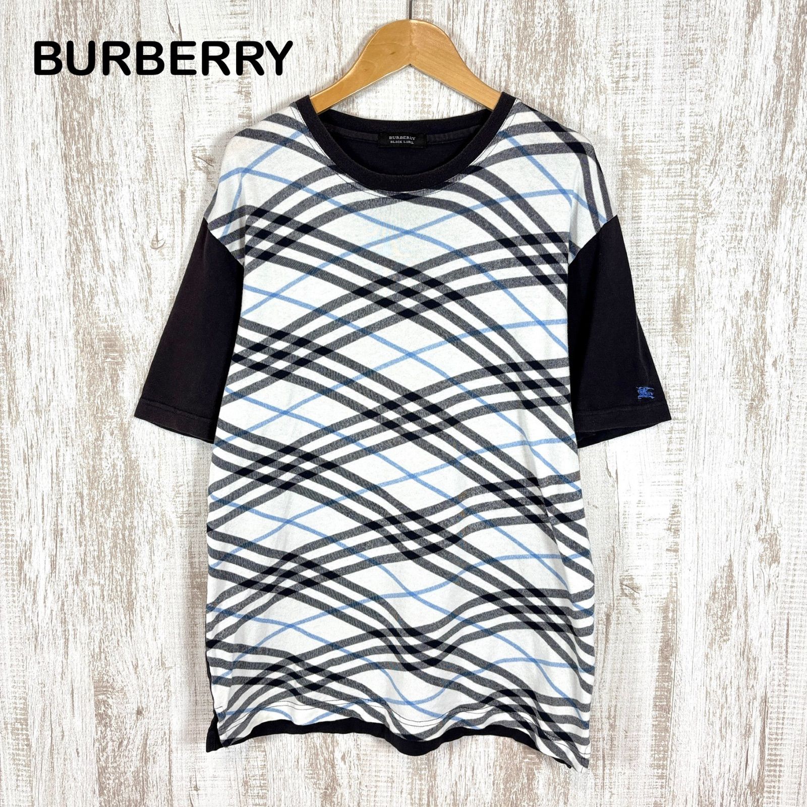 BURBERRY BLACK LABEL バーバリーブラックレーベル ホースロゴ刺繍 
