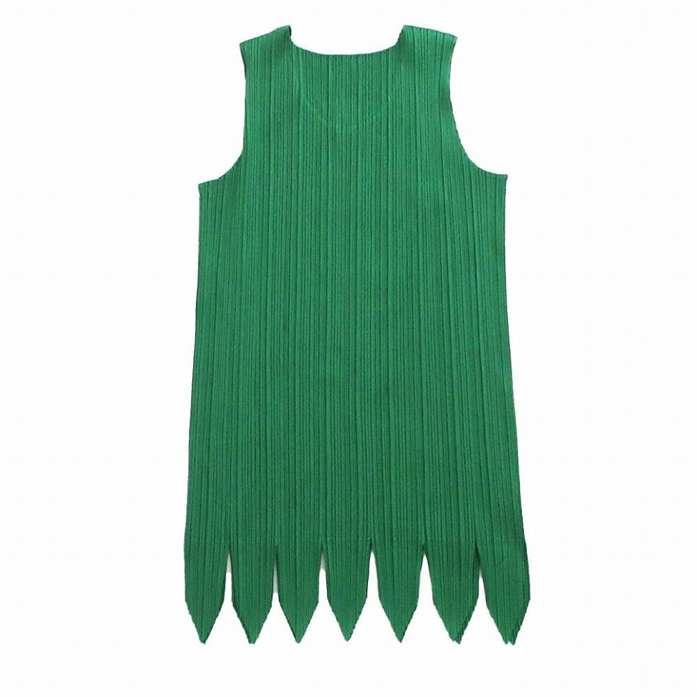 PLEATS PLEASE プリーツプリーズ イッセイミヤケ PP 81-JK 181 カッティング ノースリーブカットソー サイズL レディース