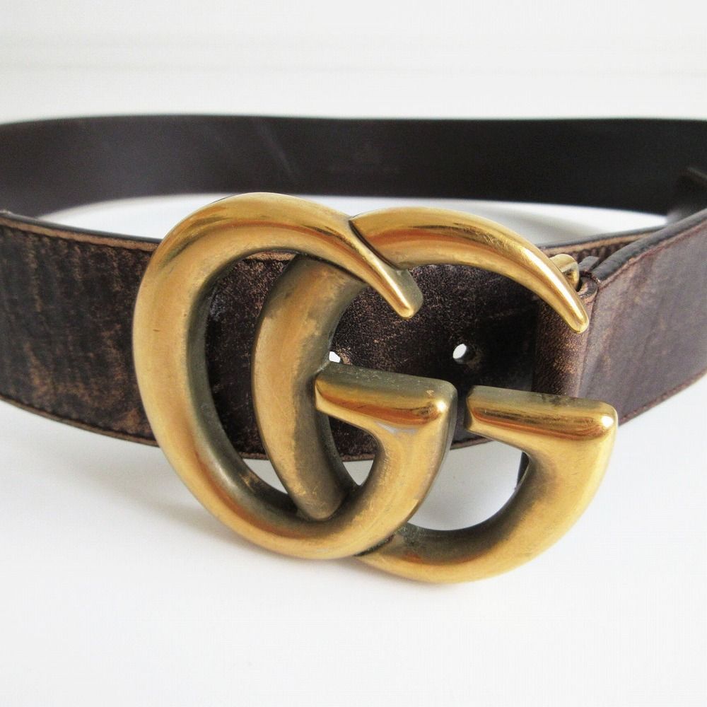 GUCCI グッチ 036.2194.1654.85.34 マーモント GGバックル ベルト