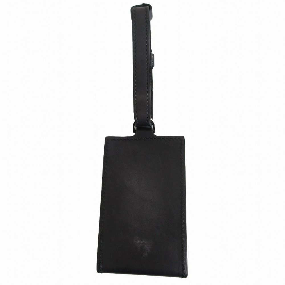 Berluti ベルルッティ 19 SS クリスヴァンアッシュ NEWロゴ ヴィッテロレザー バッグタグ ブラック ネームタグ