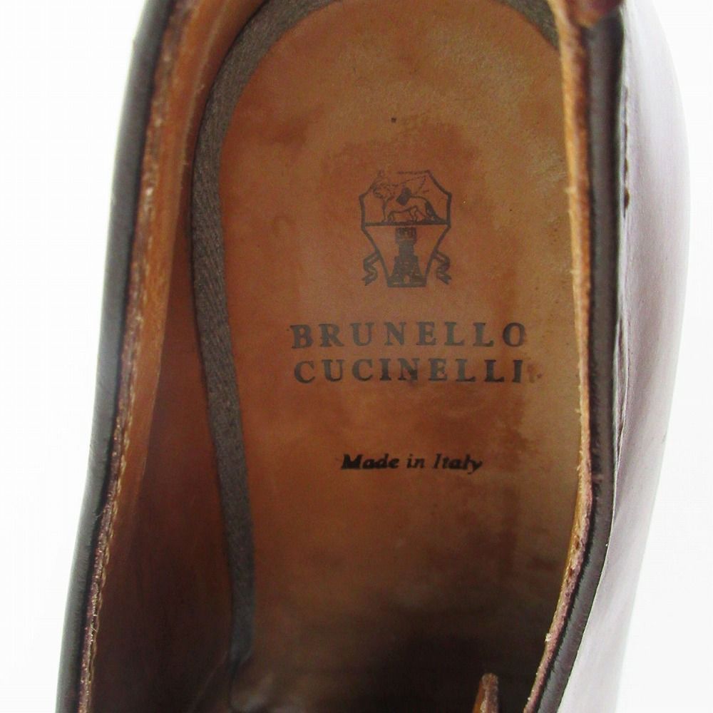 Brunello Cucinelli ブルネロ・クチネリ レザー プレーントゥ ドレス