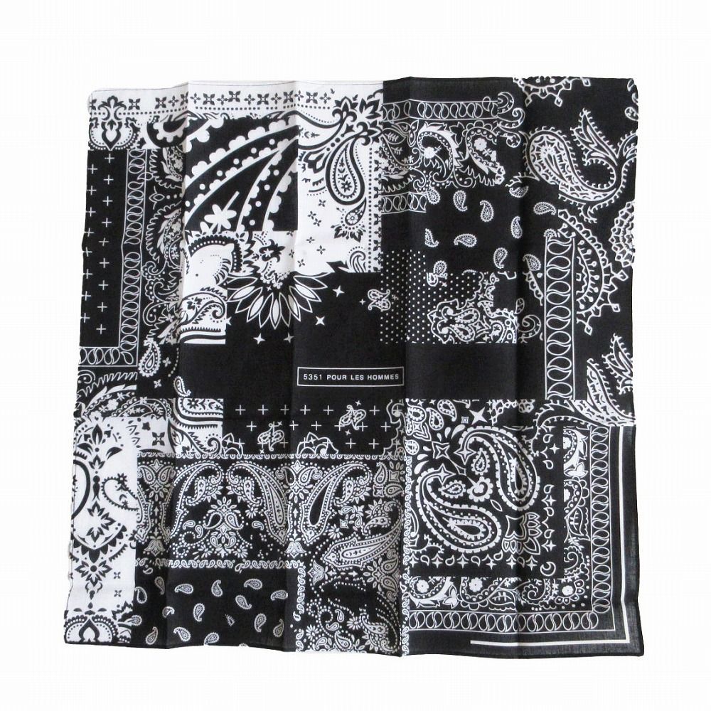 5351 POUR LES HOMMES WTAPS NEIGHBORHOOD ダブルタップス ネイバーフッド バンダナ セット ブラック メンズ