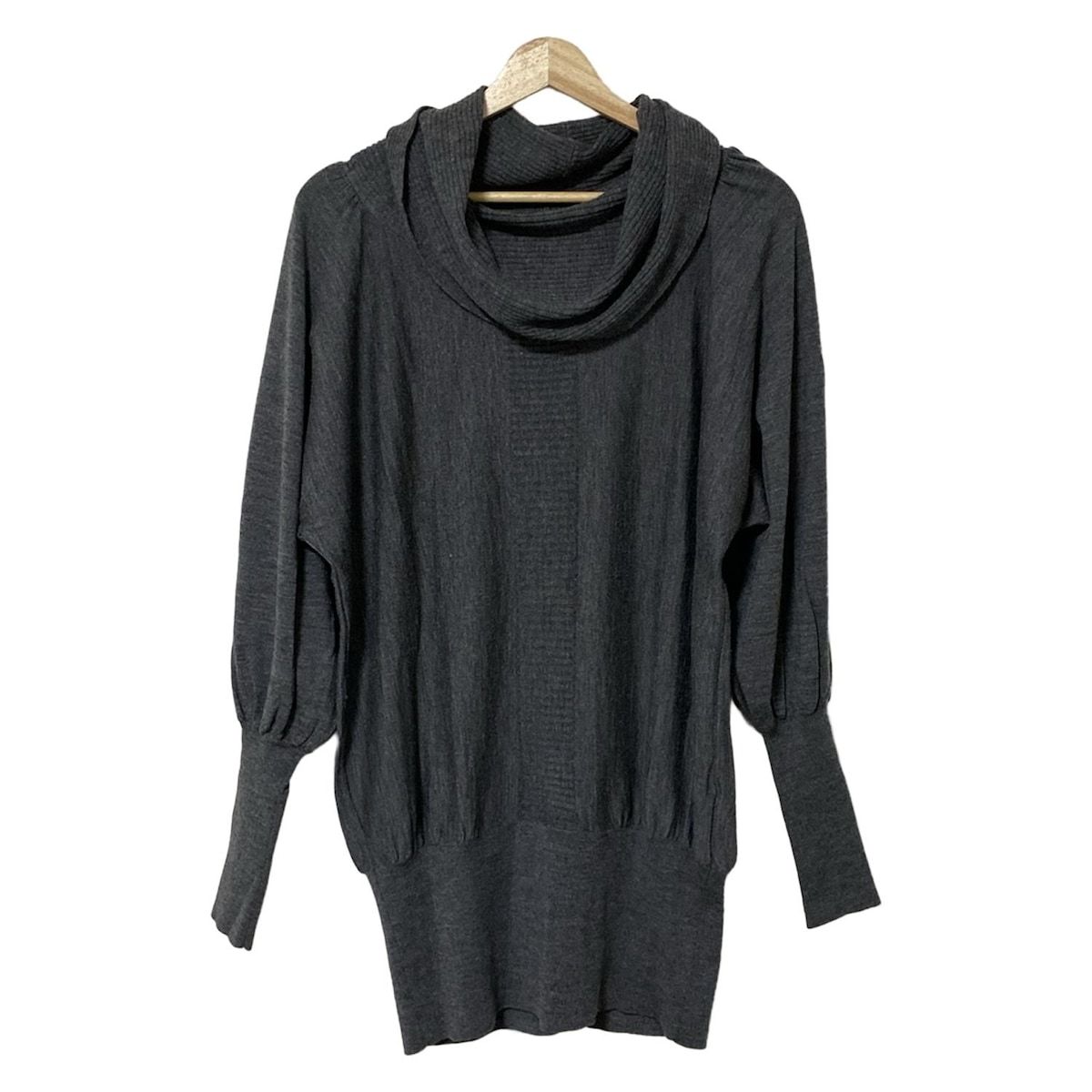 EPOCA エポカ 長袖セーター サイズ40 M レディース - ダークグレー オフタートルネック