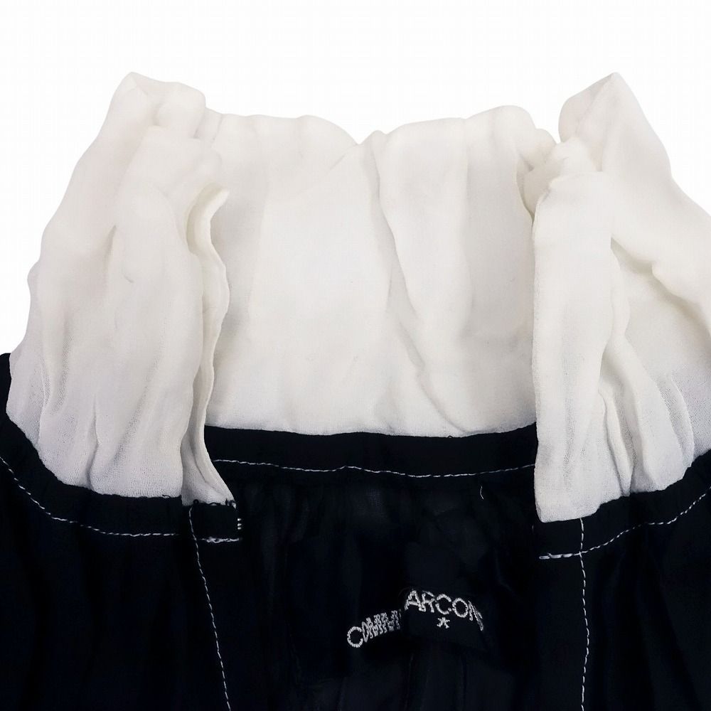 極美品 トリココムデギャルソン ドッキングカットソー ロンT シアー素材 極美品 トリココムデギャルソン ドッキングカットソー ロンT シアー素材