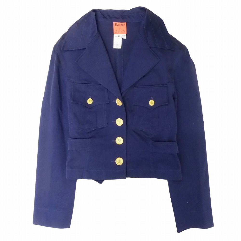 Vintage BAZAR de CHRISTIAN LACROIX クリスチャンラクロワ 金ボタン