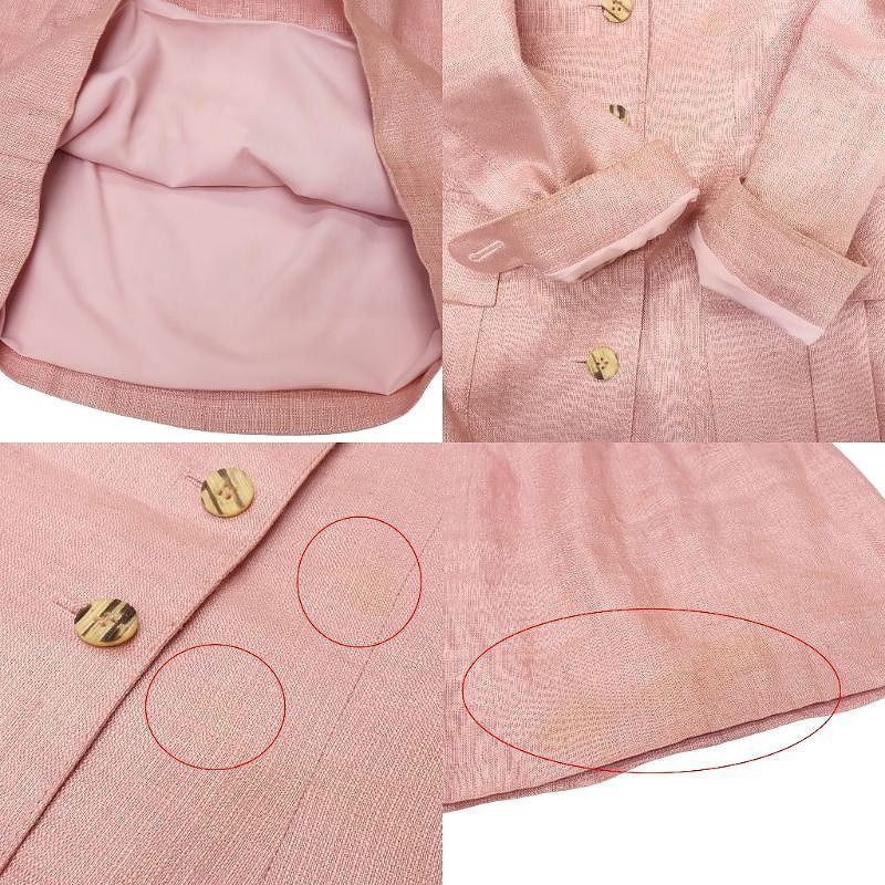 未使用RED VALENTINO ノーカラージャケット ピンク 未使用RED