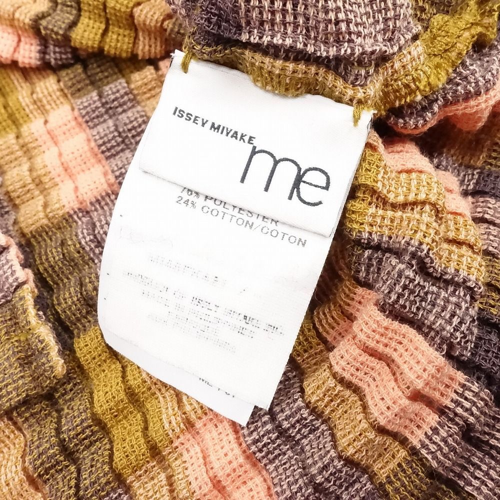 24aw me ISSEY MIYAKE ミー イッセイミヤケ チェック柄 メッシュ