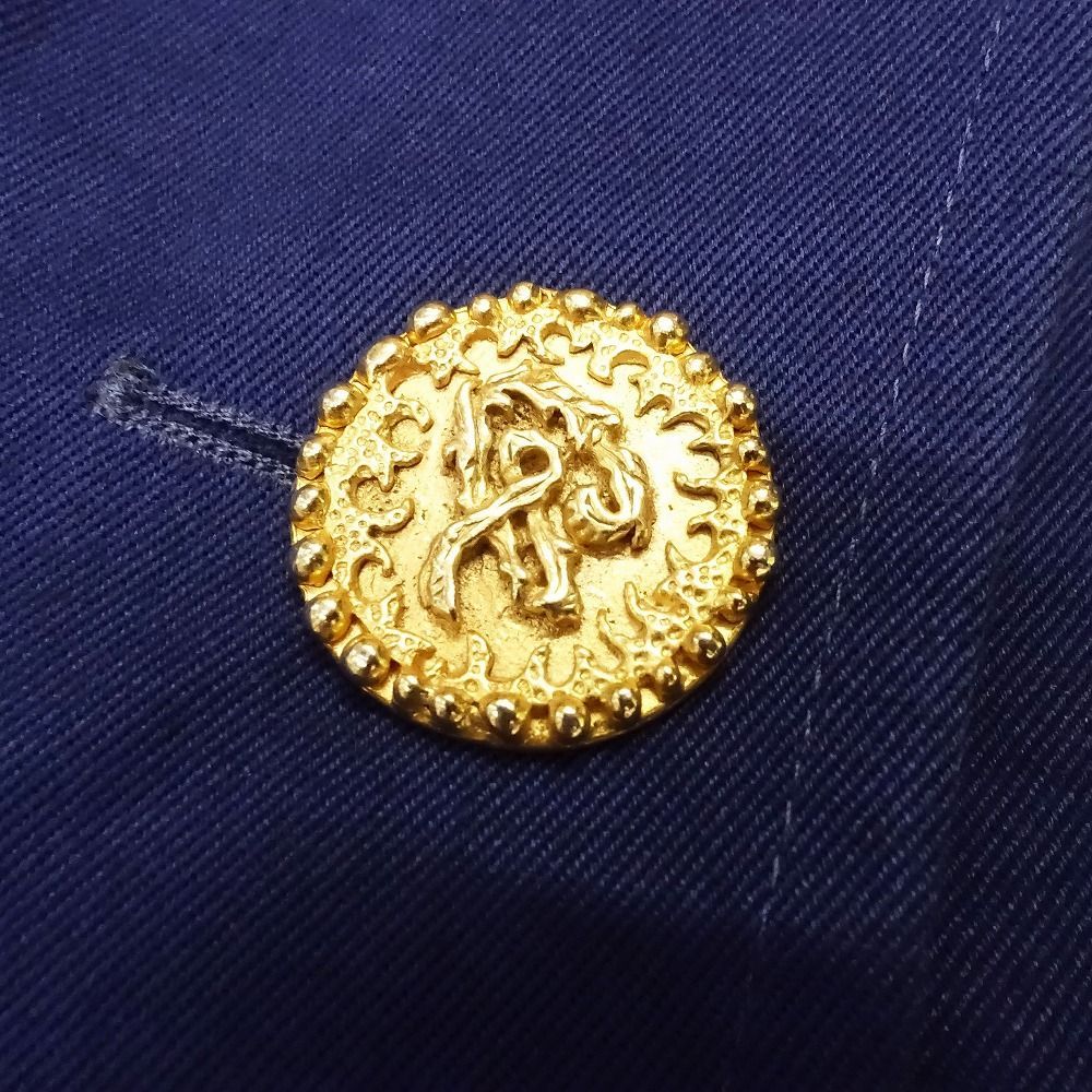 Vintage BAZAR de CHRISTIAN LACROIX クリスチャンラクロワ 金ボタン