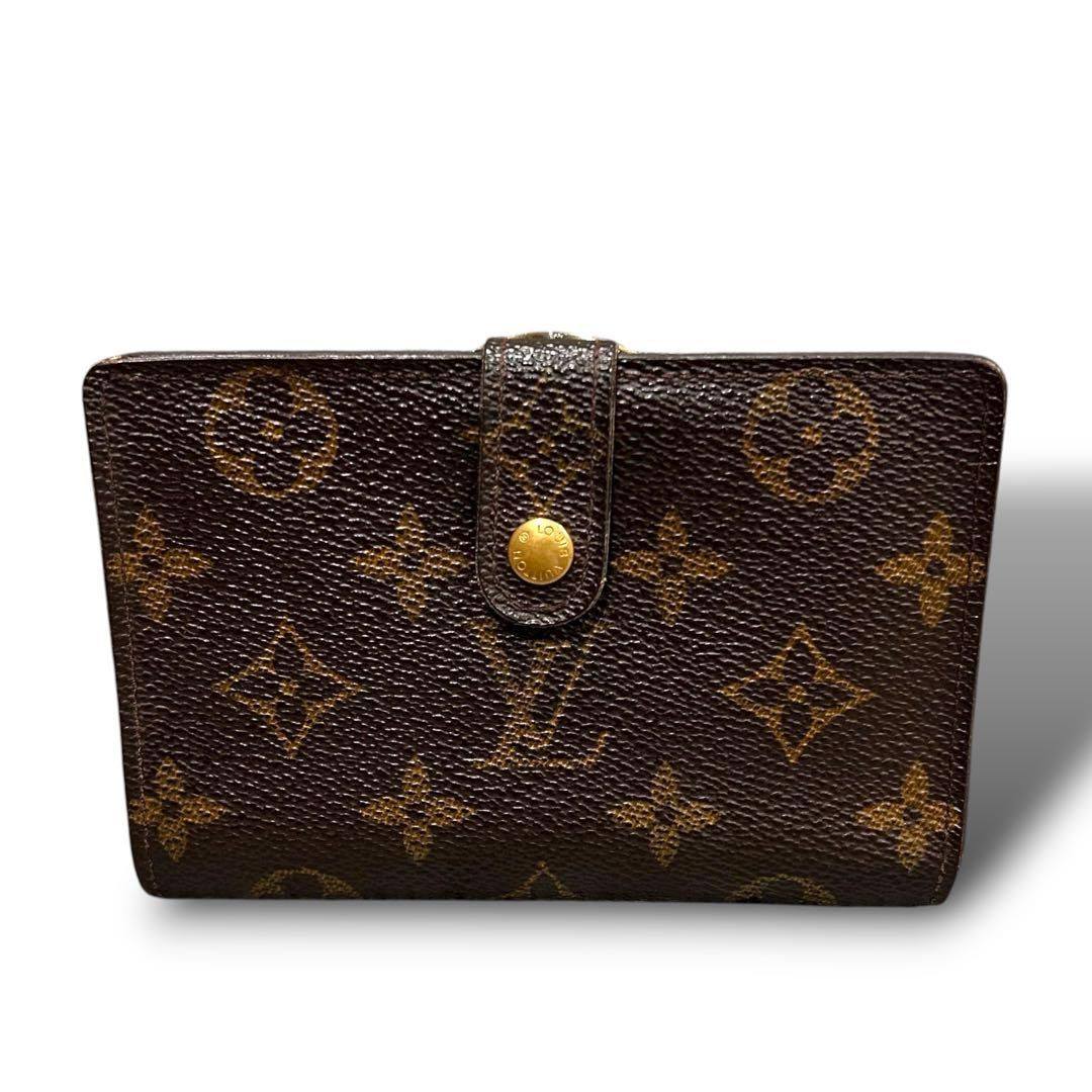 美品 ルイヴィトン VUITTON モノグラム ヴィエノワ がま口財布 箱 新型☆ルイヴィトン ヴィエノワ モノグラム 二つ折り財布 がま口財布