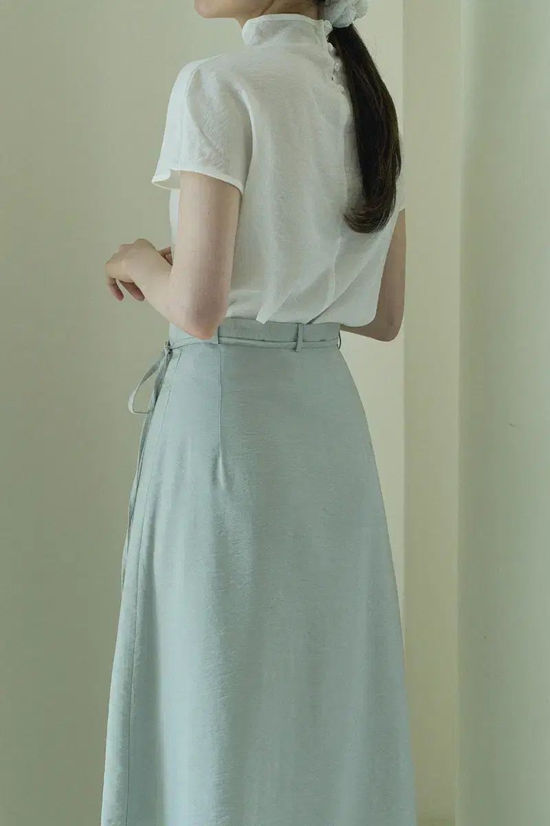  ルミュウ ラウ LAWOO ハーフネック ブラウス 長袖 シャツ ブラウス