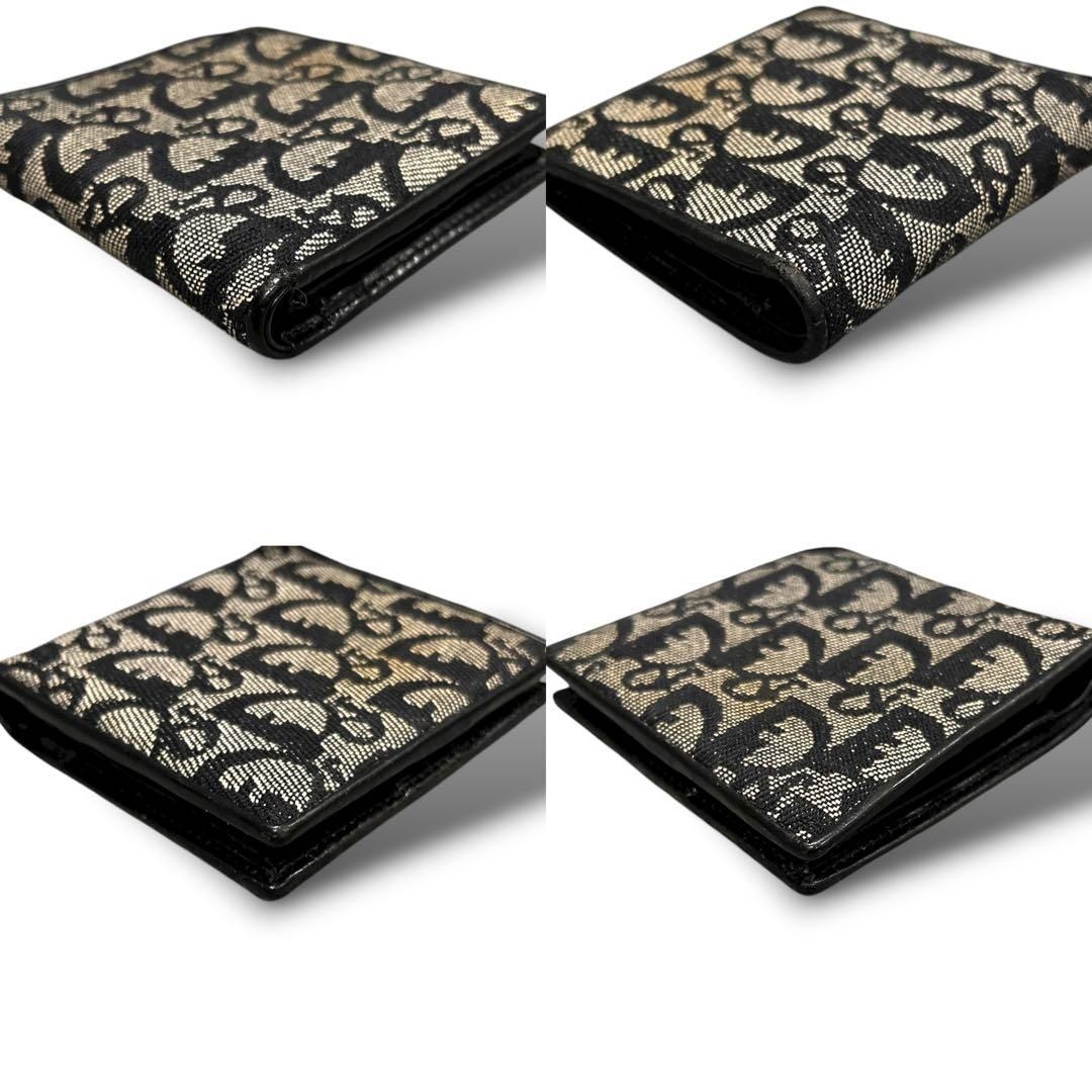 ディオール　折り財布　二つ折り　トロッター　D サドル　コンパクト　キャンバス トロッター ディオール 折り財布 二つ折り トロッター D サドル