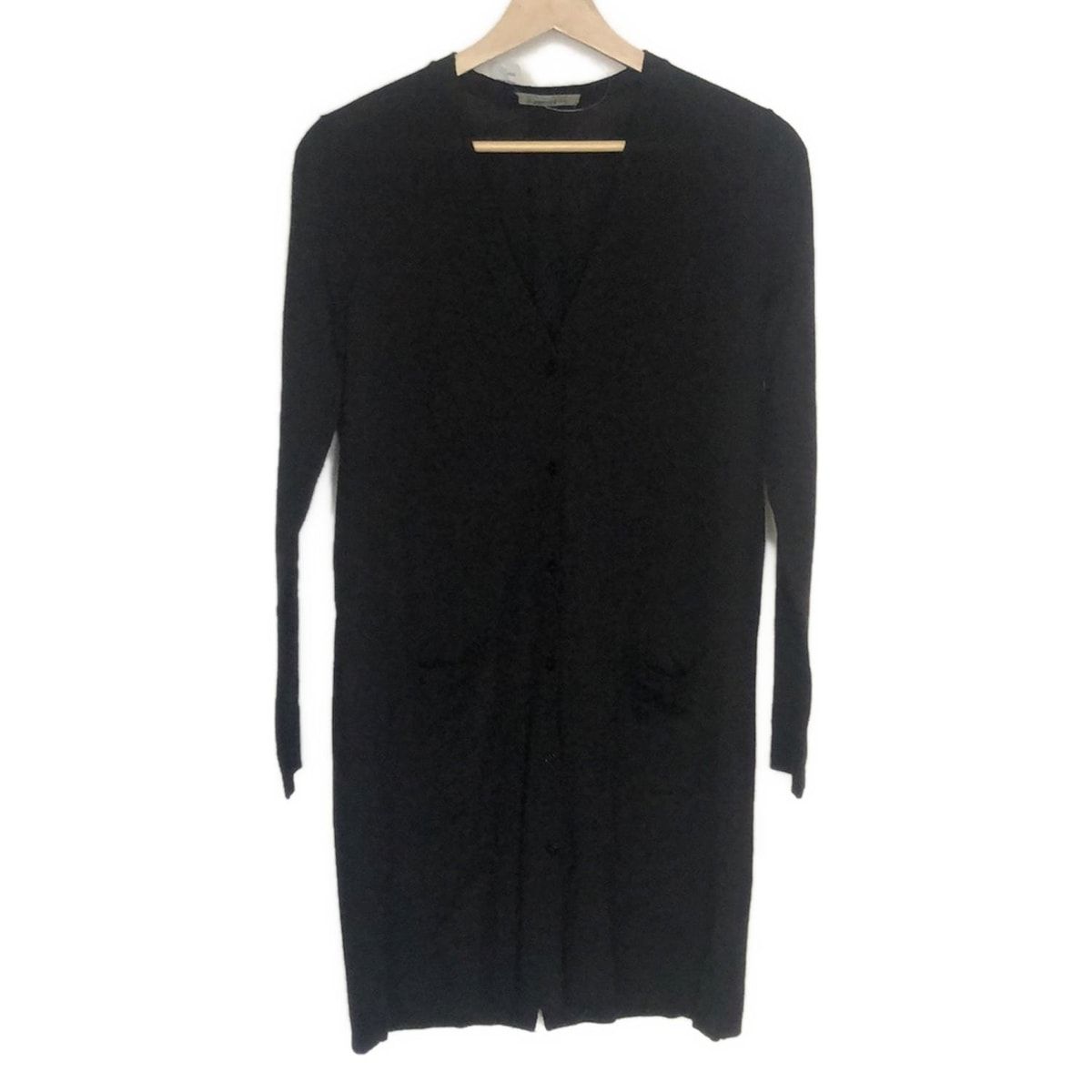 S Max Mara マックスマーラ カーディガン サイズS レディース - 黒 長袖 ロング丈