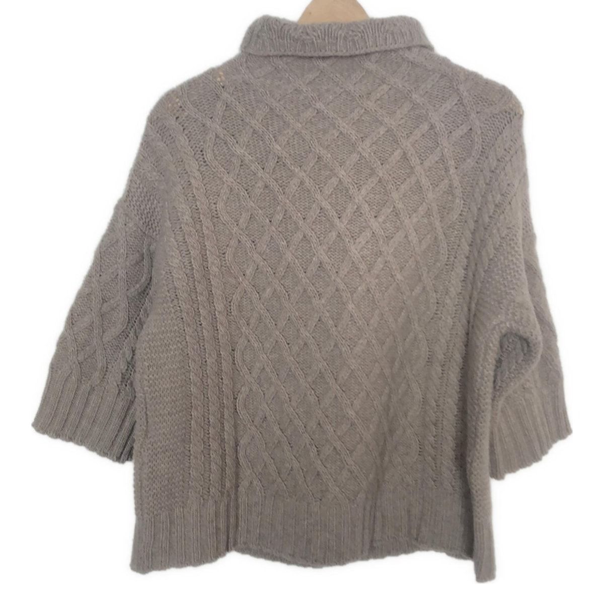 Max Mara マックスマーラ 七分袖セーター サイズS レディース - グレーベージュ タートルネック