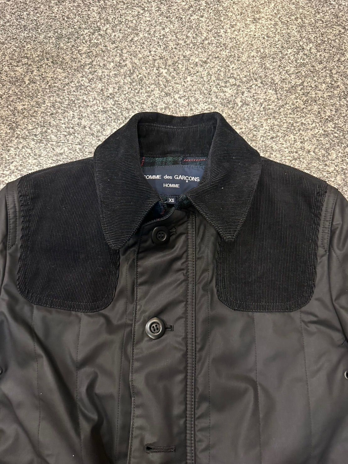 コーデュロイ切り替え