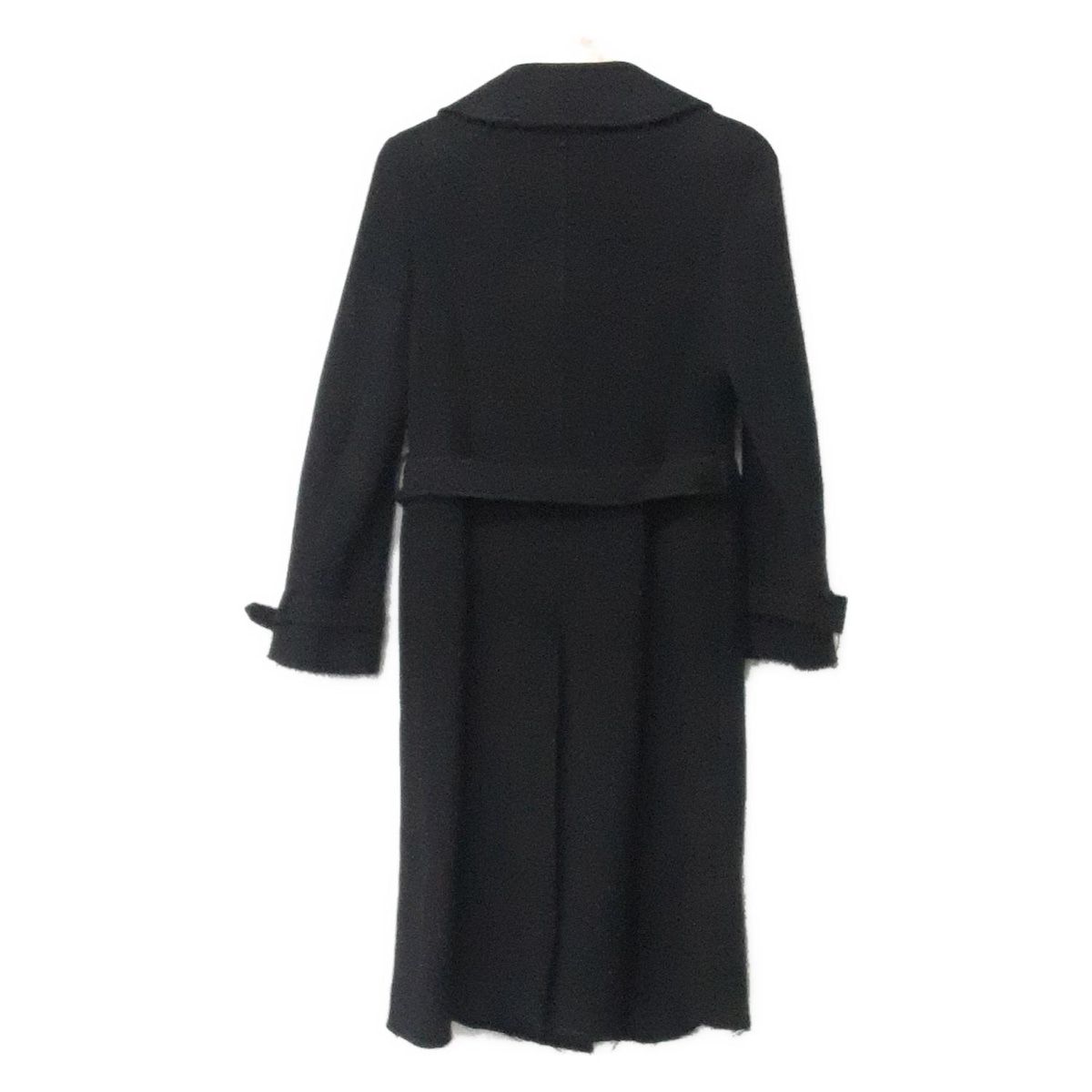 EPOCA エポカ コート サイズITL 40 レディース - 黒 長袖 ダメージ加工 秋 冬