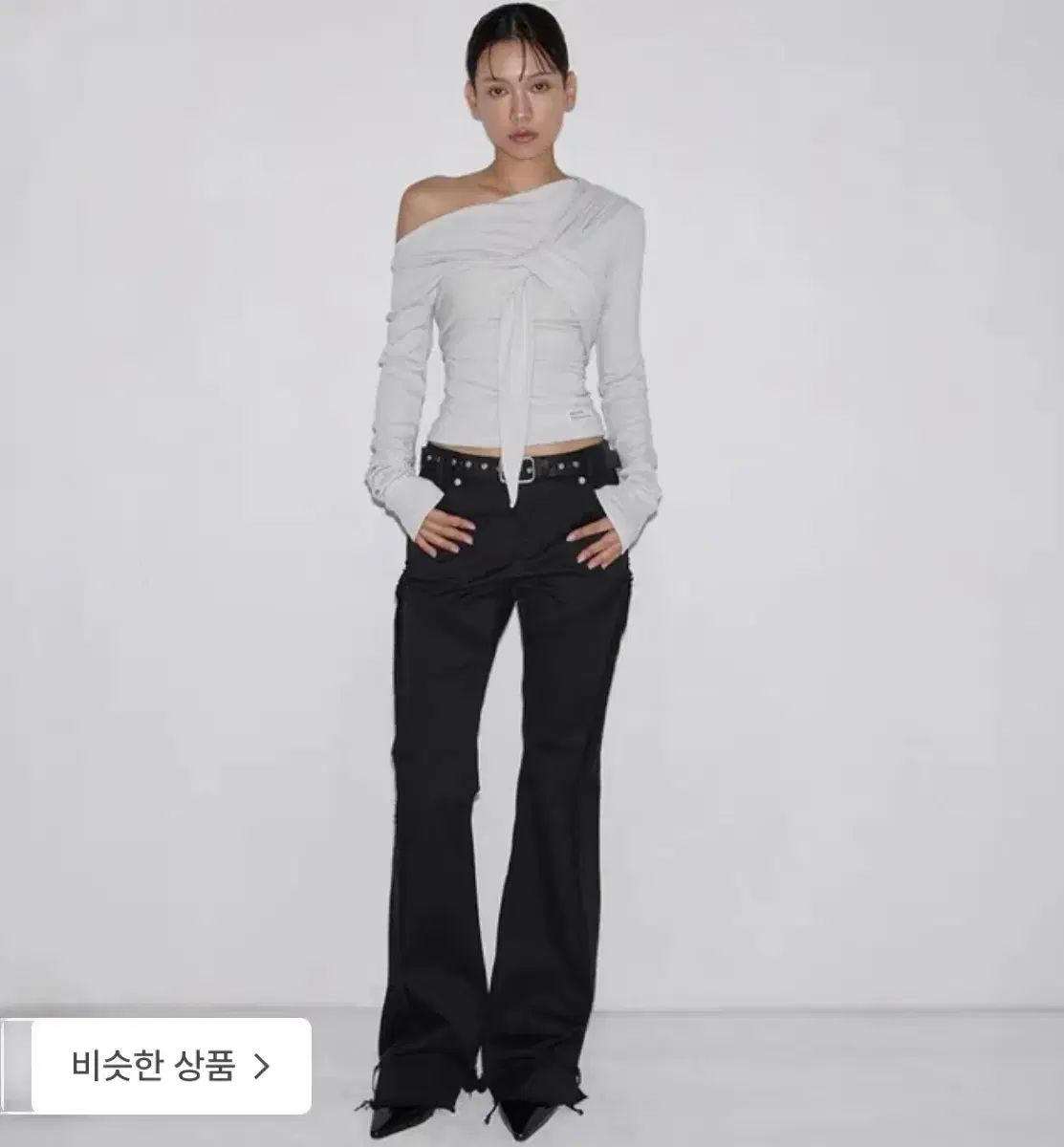  INEGI Drape Flow tie long sleeve 長袖 Tシャツ カットソー