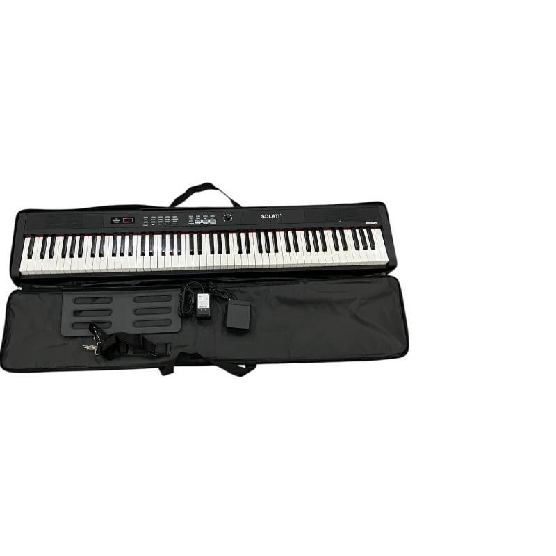 SOLAIT ソライト K800P 電子ピアノ 88鍵盤 フルサイズ タッチレスポンス 譜面台 ペダル ケース付き