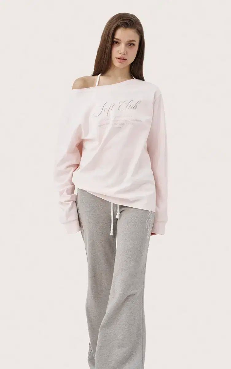 クリシアー Soft Club ワンショルダー Tシャツ ピンク