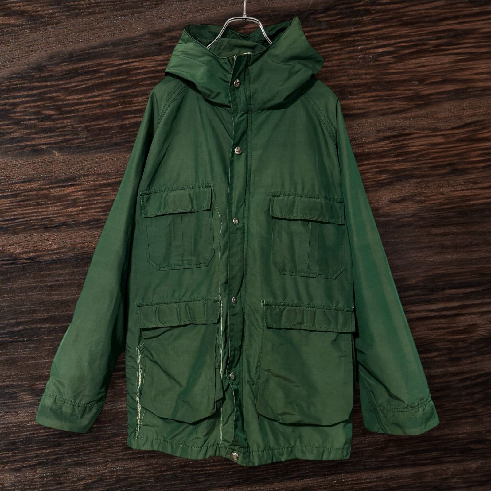70s USA製 Woolrich マウンテンパーカー M ヴィンテージ グリーン
