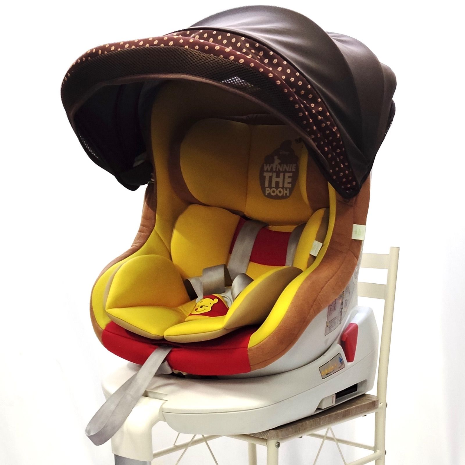 西松屋 ターンシートくまのプーさんチャイルドシート ISOFIX DN ターン