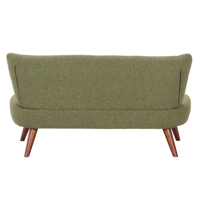 ソファ ソファー 二人掛け 2人掛け 脚付き 幅123cm 木製 木脚 グリーン リビング 居間 リビングソファ フロアソファ NEXPOTALLINN_EU
