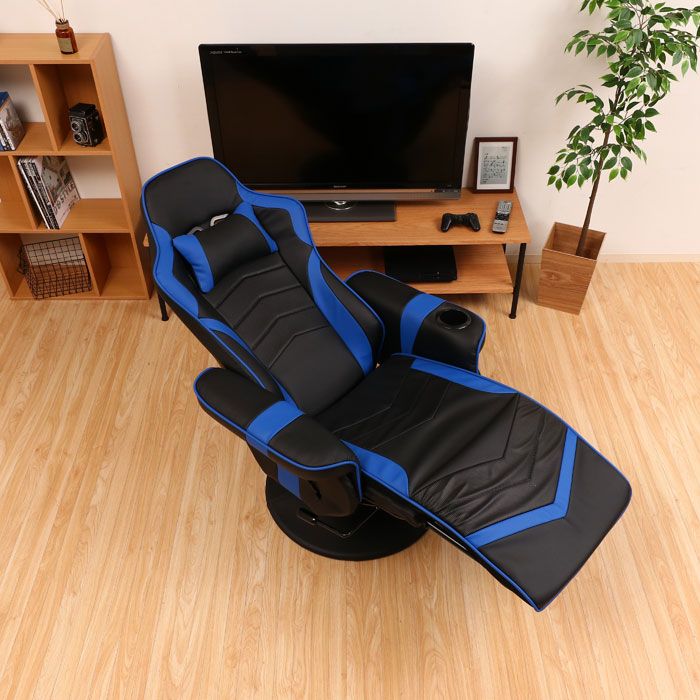 ゲーミングチェア リクライニング ゲーム用 椅子 ハイバック チェア 幅78 リラックス 腰痛 フットレスト ゲーミングチェアー