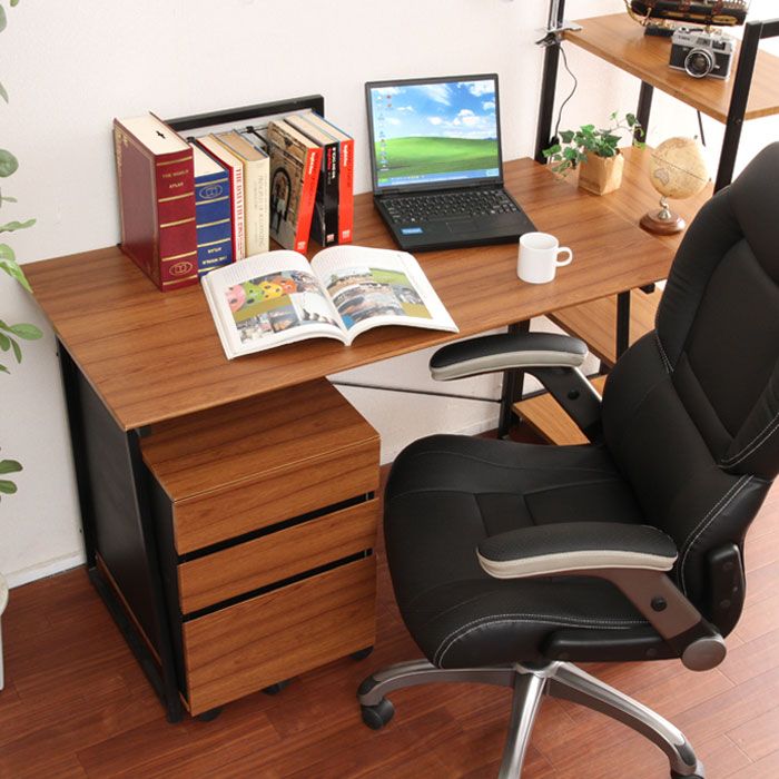 ワークデスク デスク パソコンデスク 幅120cm 奥行き60 木製 机 アンティーク おしゃれ 木目 ナチュラル シンプル 北欧