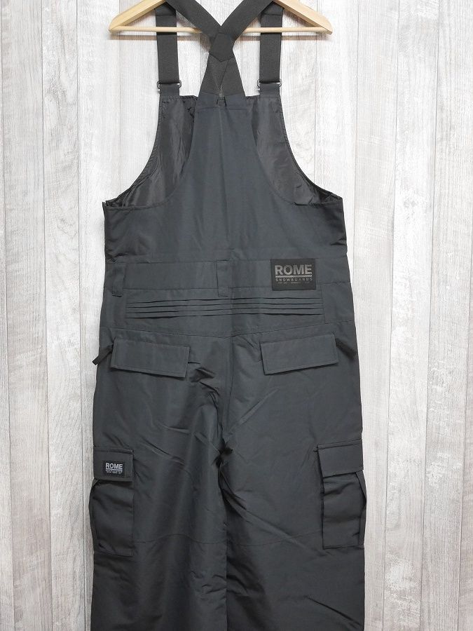 26 ROME BAGGY CARGO BIB PANTS - Mサイズ BLACK スノーボード ウェア ビブパンツ カーゴパンツ