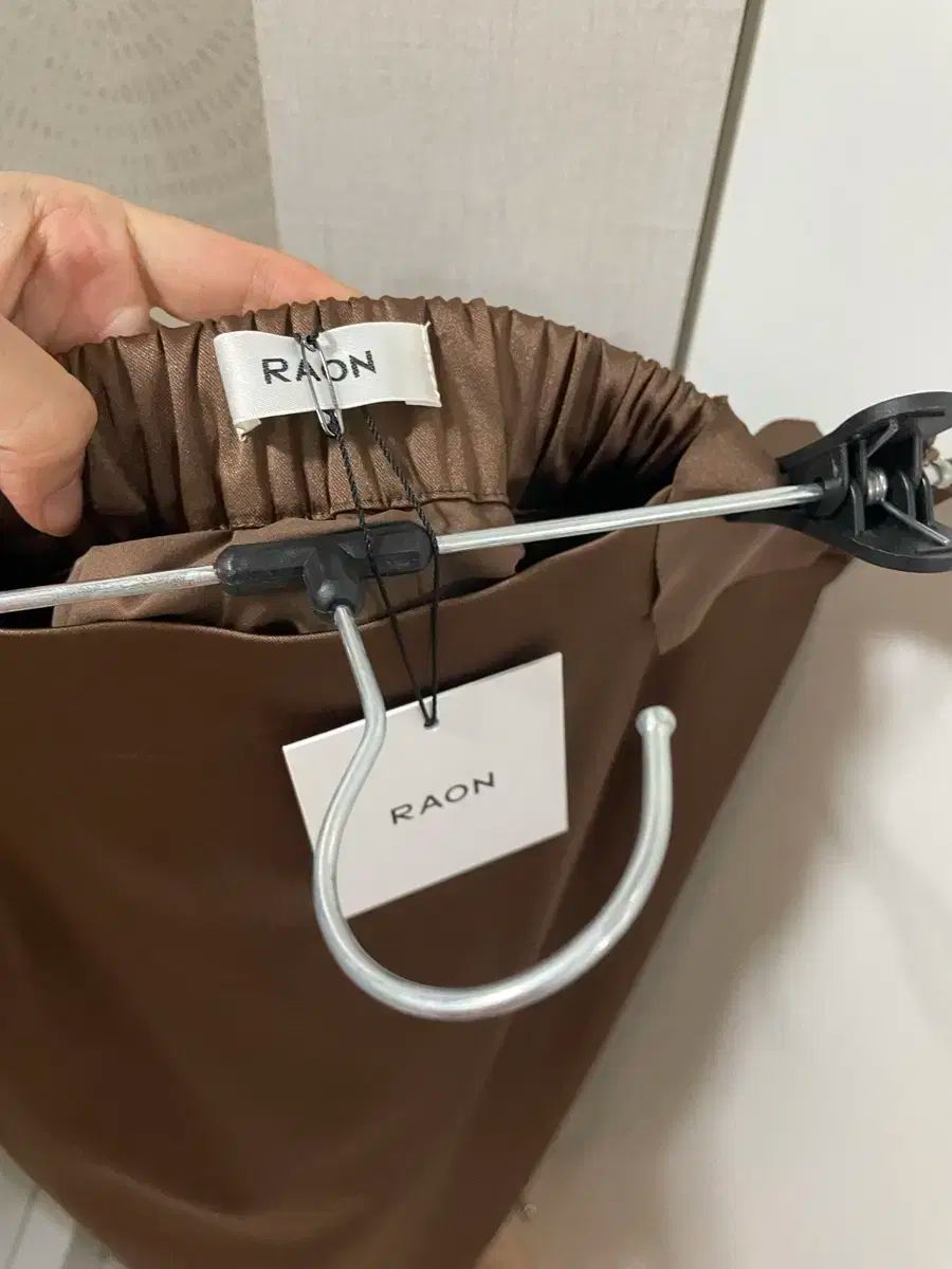 ロング丈スカート ブラウン