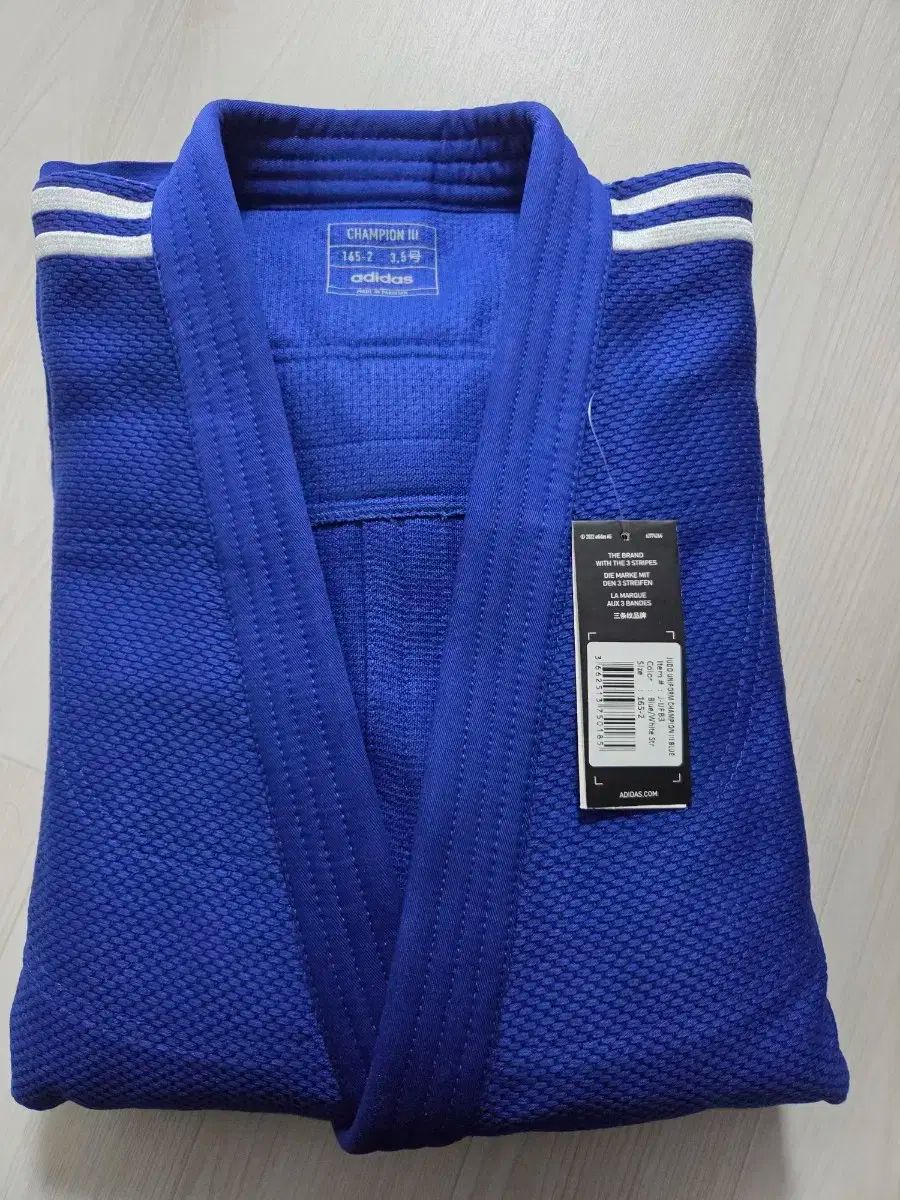  アディダス チャンピオン3 柔道着 デニム色 165 3本線 その他 柔道