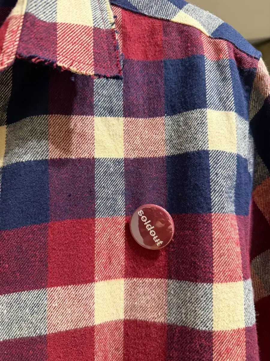 1 1 ソール アウト シャツ チェック柄 サイズ L ほぼ