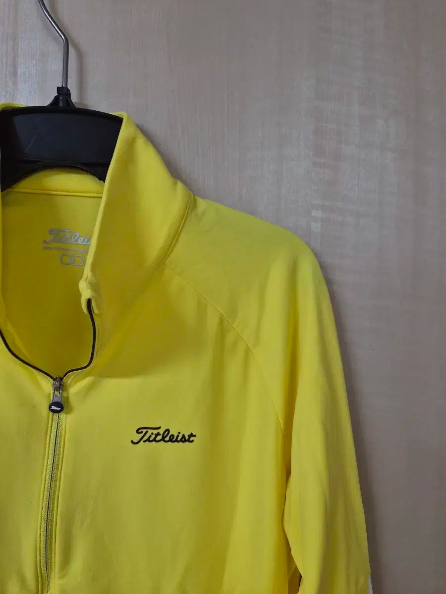 Titleist タイトリスト イェロー ゴルフ ハーフネック 長袖Tシャツ 90