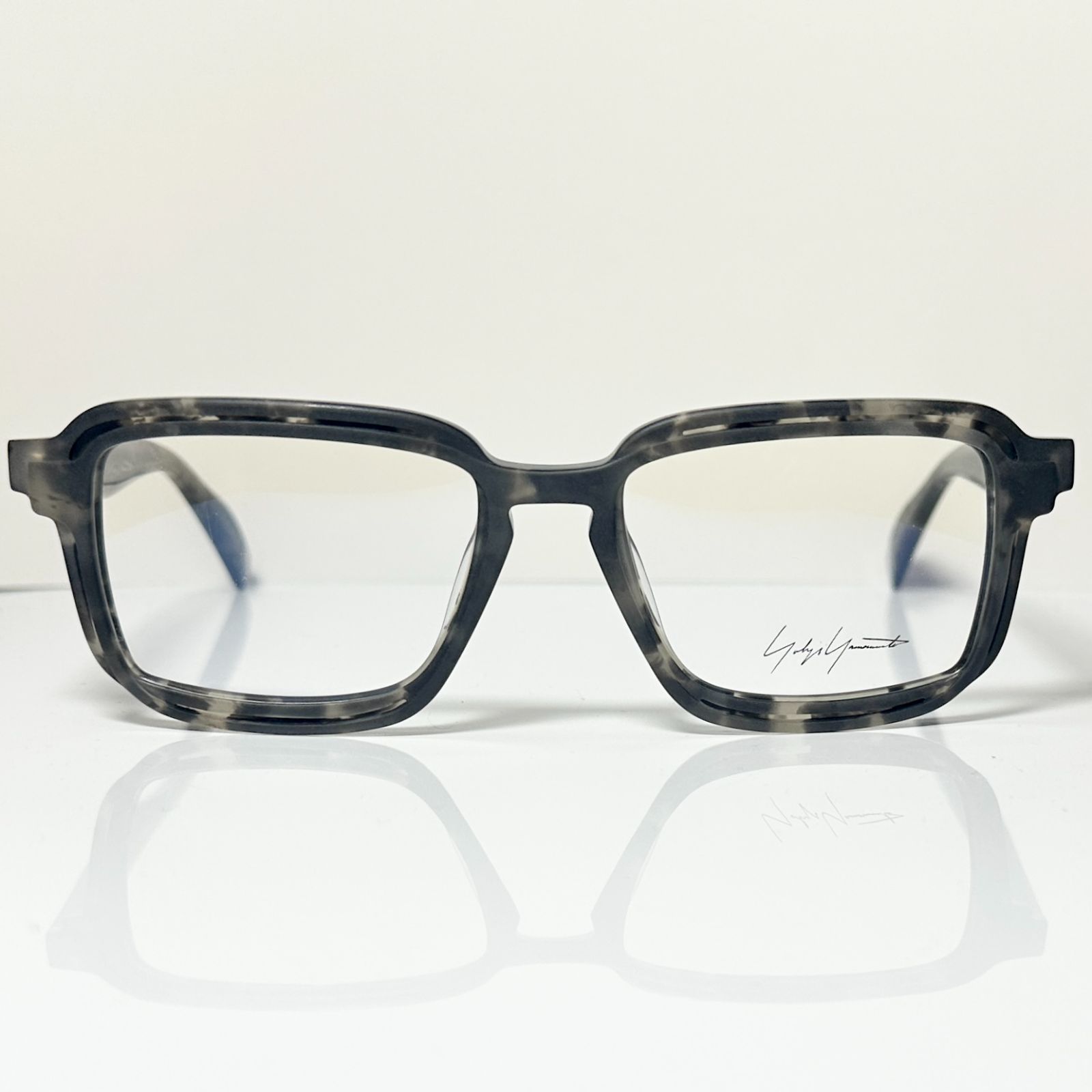 Yohji Yamamoto ヨウジヤマモト YY 1038 968 灰色 黒 メガネ ケース付き Y 3