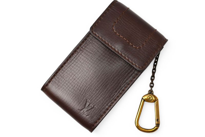 ルイヴィトン キーケース キーポーチ 小物入れ キーレス収納 LOUIS VUITTON ヴィンテージ ミニポーチ ユタ M92539 カフェ